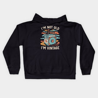 Music vintage rétro style Kids Hoodie